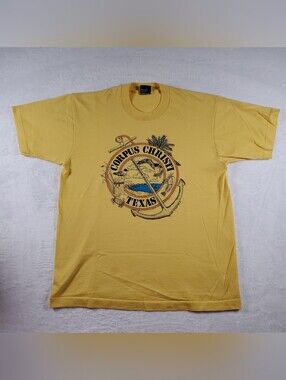 Vtg '87 SCREEN STARS Corpus Christi Texas T-shirt Made In USA Single-Stitch READ